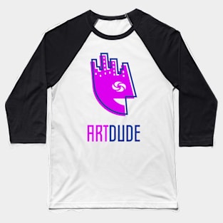 YourArtDude Logo In Purple And Blue Baseball T-Shirt